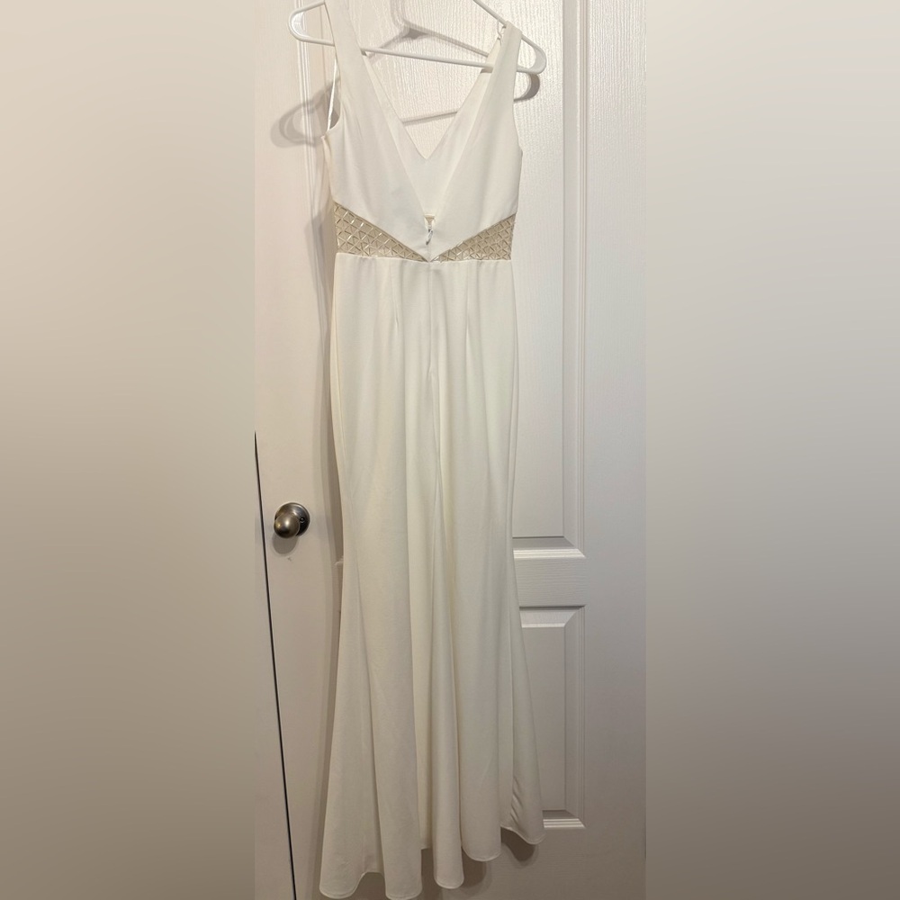 Lulu's White Lace Detail Maxi Dress - Picture 2 of 8